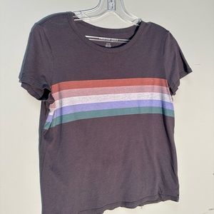 American Eagle Outfitters Short Sleeved Rainbow T-shirt